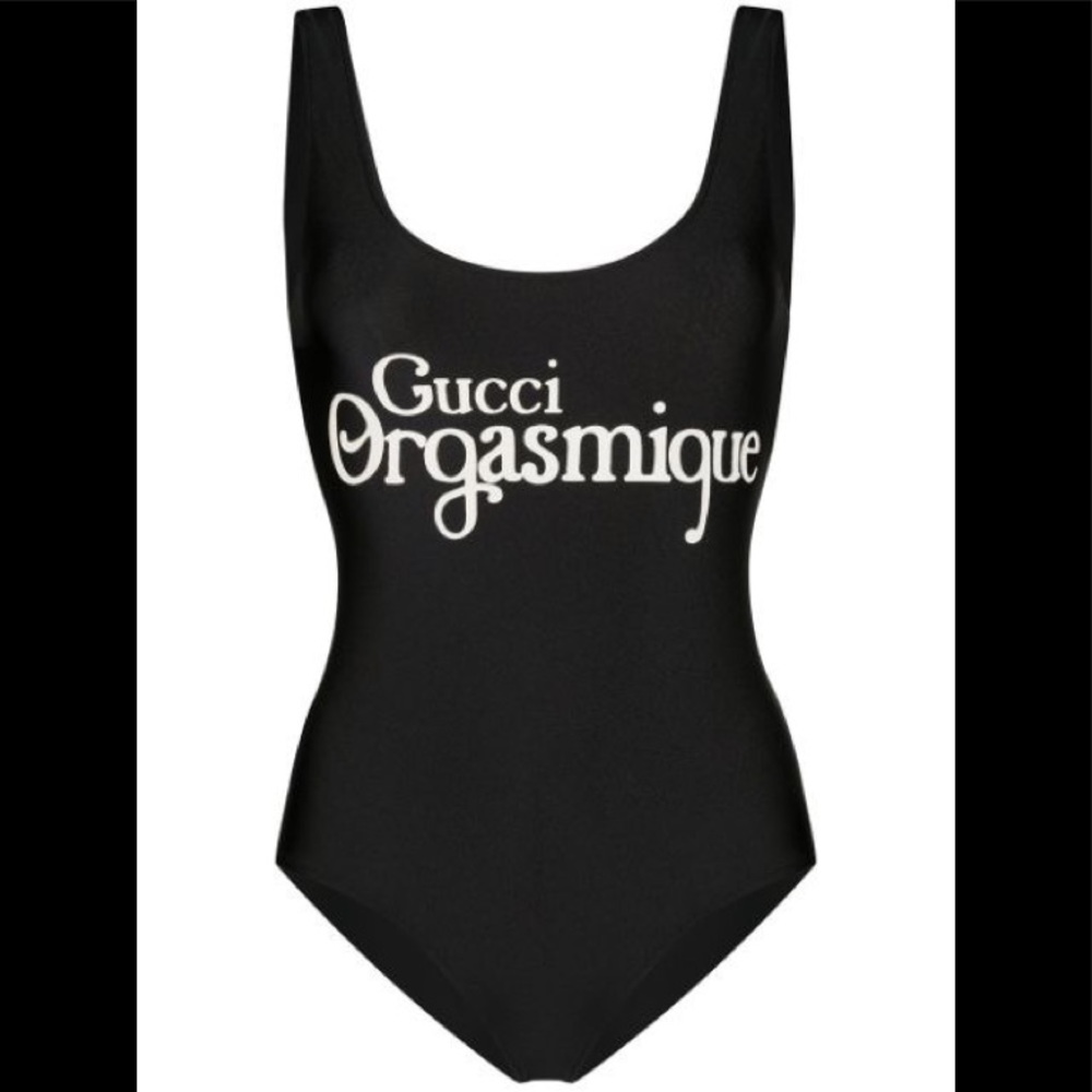 Gucci Black 'Orgasmique' One-Piece Swimsuit